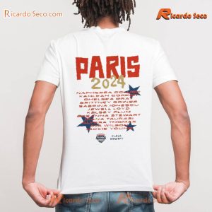 2024 Usa Basketball Roster Gift For Fan Unisex T-shirt, Women's V-neck c