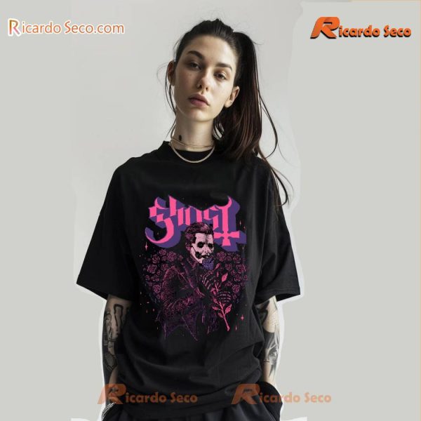 Ghost Valentines Vintage Graphic T-shirt, Women's V-neck