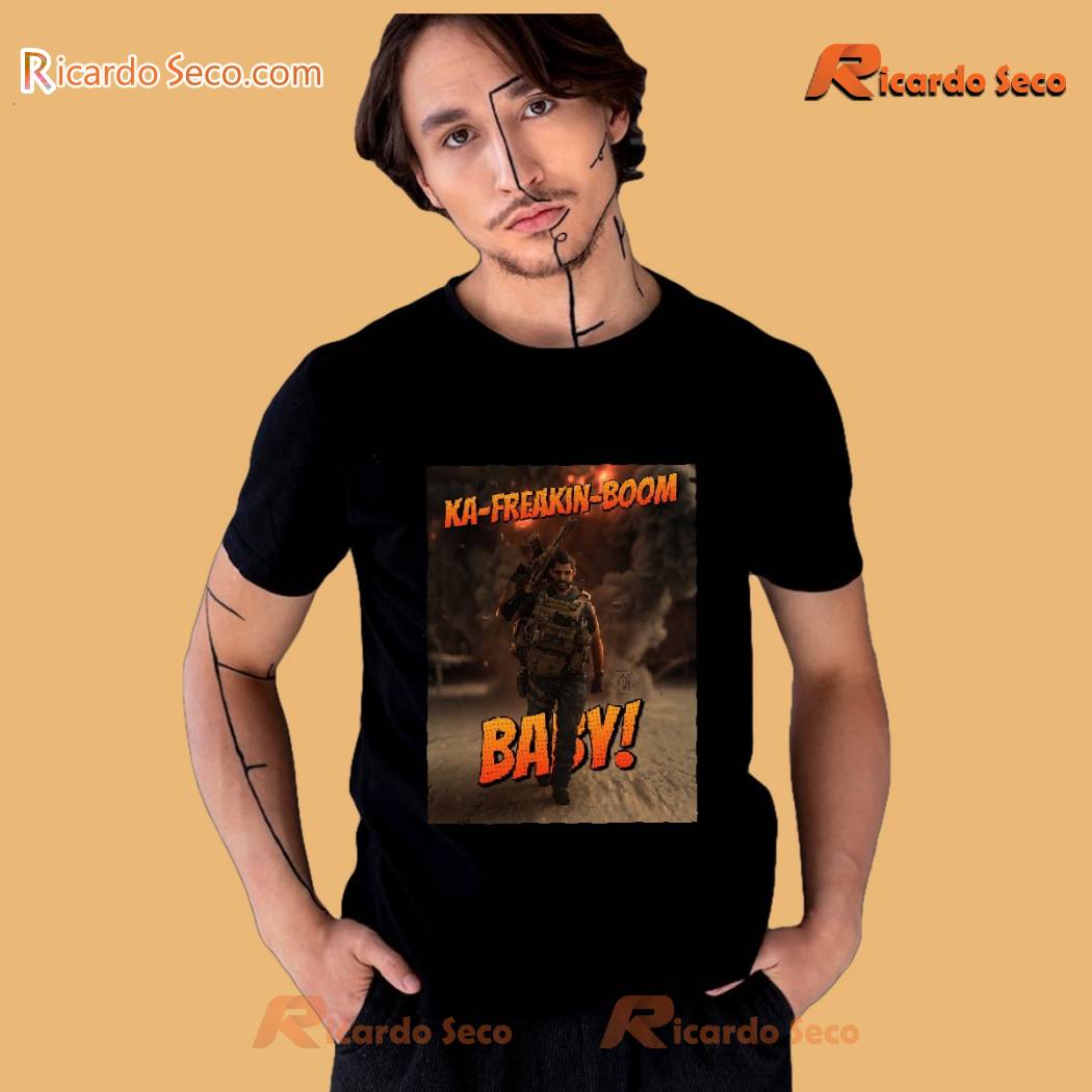 Ka Freakin Boom Baby Unisex T-shirt, Women's V-neck c Ka Freakin Boom Baby Unisex T-shirt, Women's V-neck c