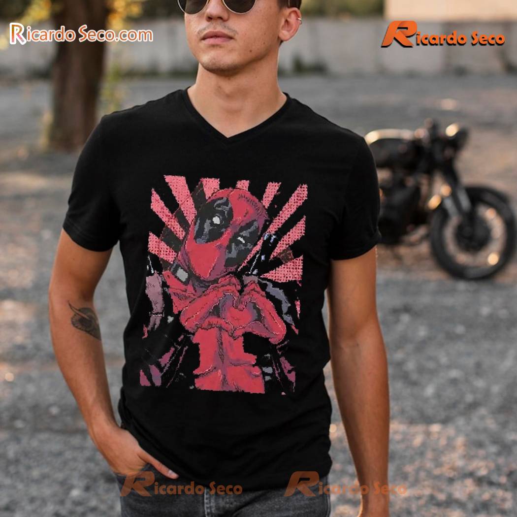 Marvel Deadpool Heart Unisex T-shirt, Women's V-neck x