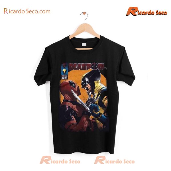 Marvel Deadpool & Wolverine Face-off Comic Gift For Fan Unisex T-shirt, Women's V-neck