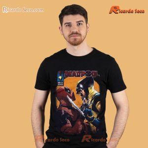 Marvel Deadpool & Wolverine Face-off Comic Gift For Fan Unisex T-shirt, Women's V-neck b