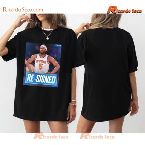 NBA New York Knicks Precious Ezinna Achiuwa Re-signed Unisex T-shirt, Women's V-neck b