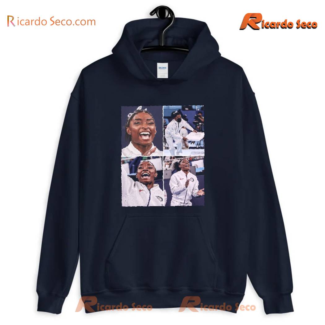 Women’s Gymnastics Team Final Simone Biles Cheered On Her Teammates Unisex T-shirt, Women's V-neck c Women’s Gymnastics Team Final Simone Biles Cheered On Her Teammates Unisex T-shirt, Women's V-neck c