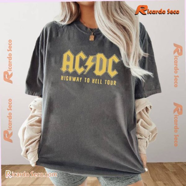 ACDC Highway To Hell 1979 Tour Graphic Unisex Tee, Classic Men Shirt