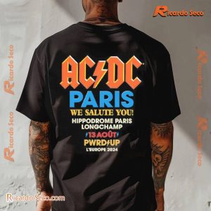 ACDC Paris Pwr Up Tour Graphic Unisex T-shirt, Gift For Fan, Classic Men Shirt c