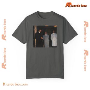 African & Black History Malcolm X, Elijah Muhammad, & Louis Farrakhan. Harlem, 1963 Post Film Graphic Tee, Classic Men Shirt b