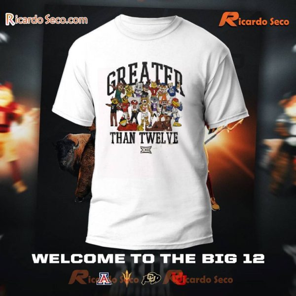 Big 12 Conference Mascot Family Greater Than Twelve Unisex T-shirt, Women's V-neck