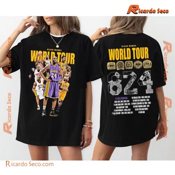 Black Mamba World Tour 8.24.24 Graphic Unisex T-shirt, Classic Men Shirt