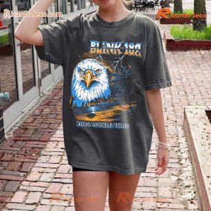 Blink-182 World Tour 2024 Eagle Tour Graphic T-shirt, Gift For Men And Women, Classic Men Shirt