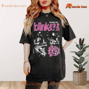 Blink-182 World Tour 2024 One More Time Photo Graphic Shirt, Classic Ladies Shirt