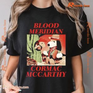 Blood Meridian Cormac Mccarthy Vintage Graphic Unisex T-shirt, V-neck Ladies a