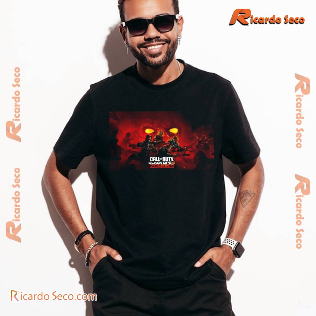 Call Of Duty Black Ops 6 Zombies Cover Graphic Unisex Tee, Gift For Fan, Classic Men Shirt a Call Of Duty Black Ops 6 Zombies Cover Graphic Unisex Tee, Gift For Fan, Classic Men Shirt a