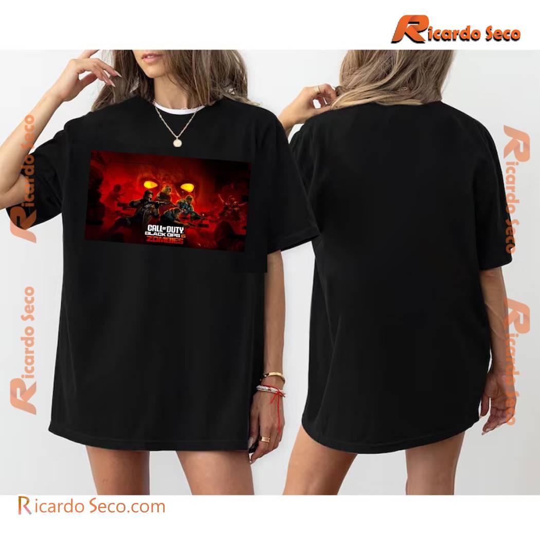 Call Of Duty Black Ops 6 Zombies Cover Graphic Unisex Tee, Gift For Fan, Classic Men Shirt Call Of Duty Black Ops 6 Zombies Cover Graphic Unisex Tee, Gift For Fan, Classic Men Shirt