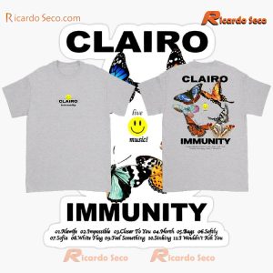 Clairo Immunity Butterfly Gift For Fan Graphic Unisex T-shirt, Women's V-neck