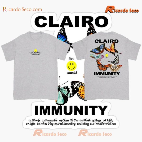 Clairo Immunity Butterfly Gift For Fan Graphic Unisex T-shirt, Women's V-neck