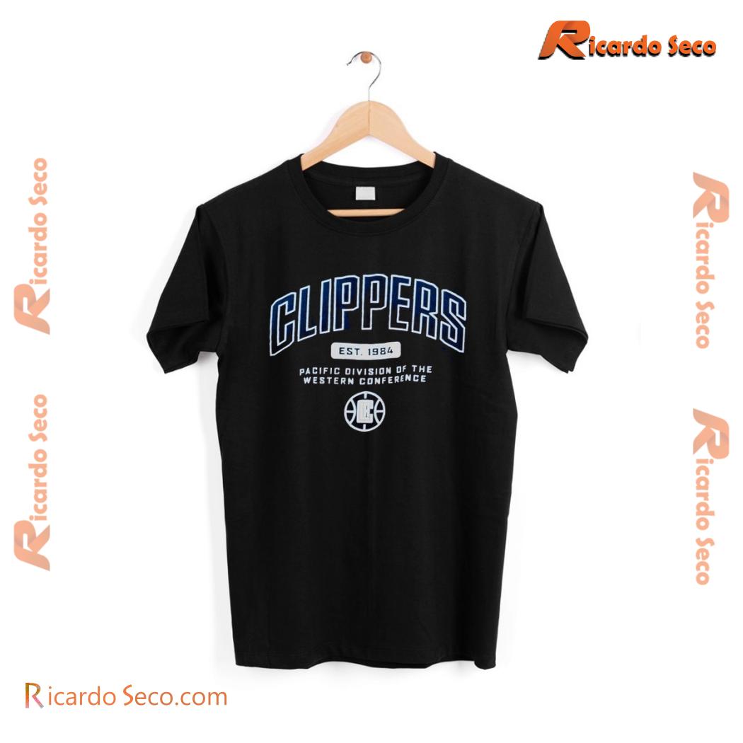Clippers Est 1984 Pacific Division Of The Western Conference Graphic Unisex T-shirt, Classic Men Shirt a Clippers Est 1984 Pacific Division Of The Western Conference Graphic Unisex T-shirt, Classic Men Shirt a