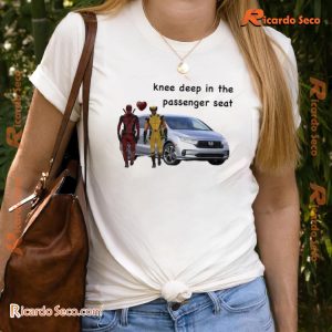 Deadpool & Wolverine Knee Deep In The Passenger Seat Graphic Unisex T-shirt, Classic Men Shirt b