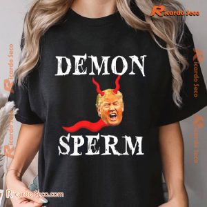 Demon Sperm Donald Trump Graphic Comfort Color Unisex T-shirt, Classic Men Shirt a