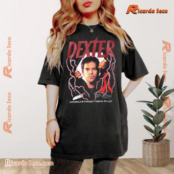 Dexter Tools Lightning America's Favorite Serial Killer Graphic Unisex T-shirt, Classic Men Shirt