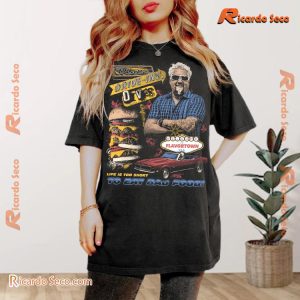 Drive Ins Flavortown Life Is Too Short To Eat Bad Food Graphic Unisex T-shirt, Classic Men Shirt a