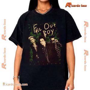 Fall Out Boy The Hella Mega Tour T-shirt, Vintage Ladies V-neck a