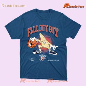 Fall Out Boy X Oklahoma City Thunder So Much For (2our) Dust Graphic Unisex Shirt, Classic Men Shirt a