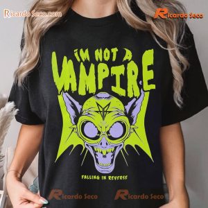 Falling In Reverse I'm Not A Vampire Unisex T-shirt, Gift For Fan Shirt, V-neck Ladies a