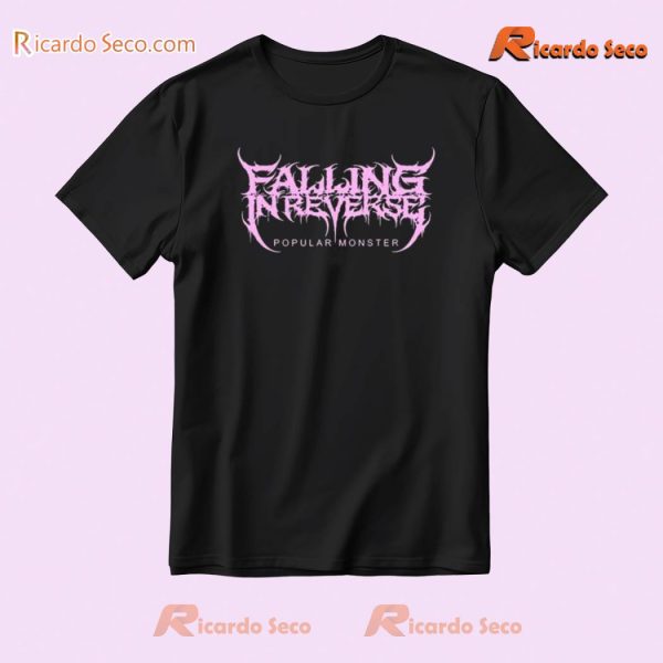 Falling In Reverse Popular Monster Text Graphic Unisex Shirt, Comfort Color Shirt, Classic Men Tee