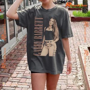 Gabby Barrett Portrait Graphic T-shirt, Gift For Music Fan, V-neck Ladies b