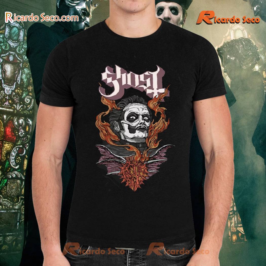 Ghost Cardinal Copia Flaming Face Gift For Fan Unisex T-shirt, Hoodie a Ghost Cardinal Copia Flaming Face Gift For Fan Unisex T-shirt, Hoodie a