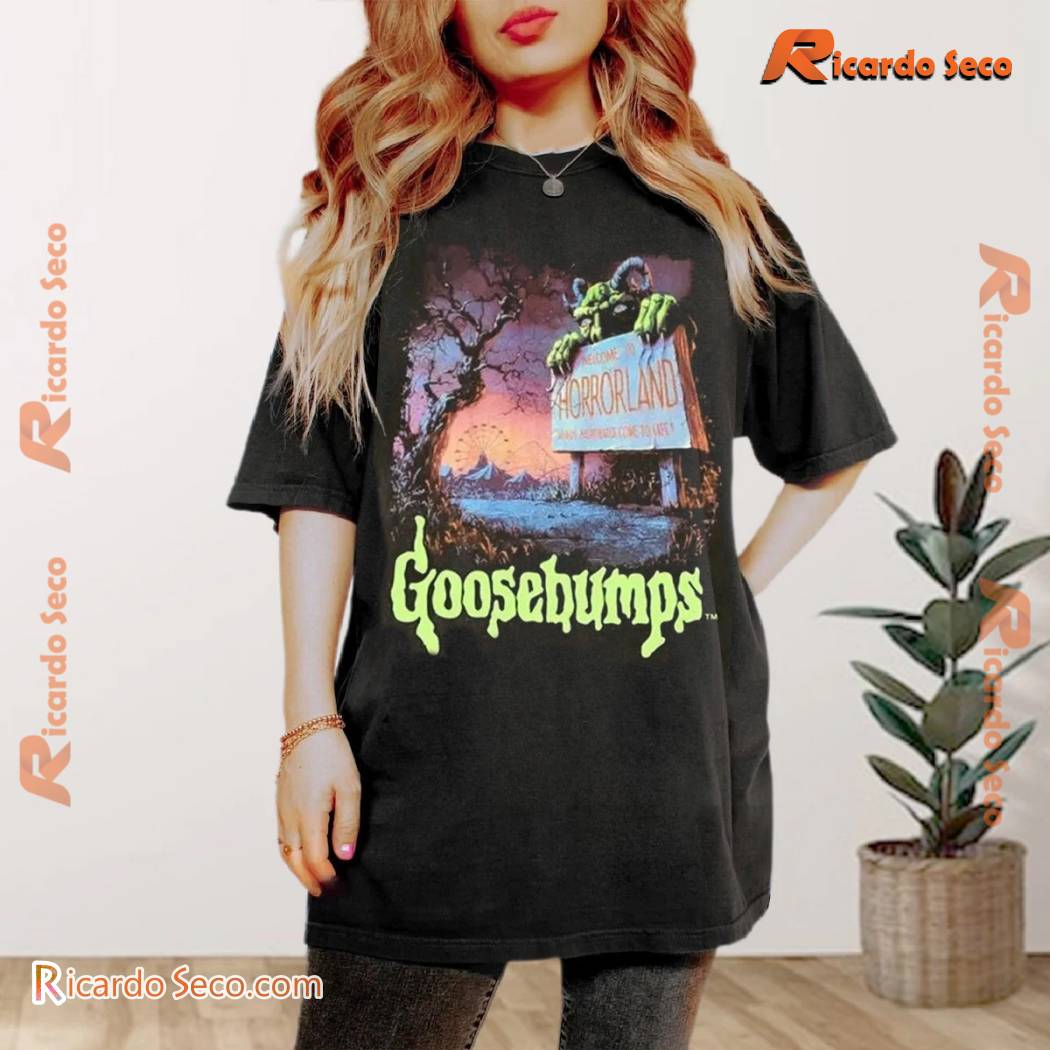 Goosebumps Welcome To Horrorland Graphic Comfort Unisex T-shirt, Classic Men Shirt a Goosebumps Welcome To Horrorland Graphic Comfort Unisex T-shirt, Classic Men Shirt a