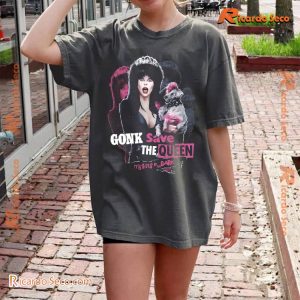 Happy National Dog Day Elvira And Gonk Save The Queen Mistress Of The Dark Gift For Fan, Classic Men Shirt b