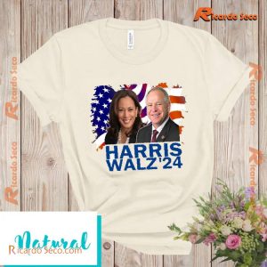 Harris Waltz 2024 Shirt, Vote Kamala Tee, Kamala Harris Tim Waltz Election, President Campaign Unisex T-shirt, Ladies V-neck a