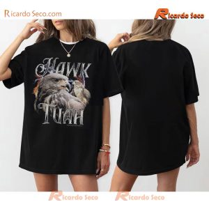 Hawk TuaH Tee 2024 Vintage Unisex T-shirt, Women's V-neck b