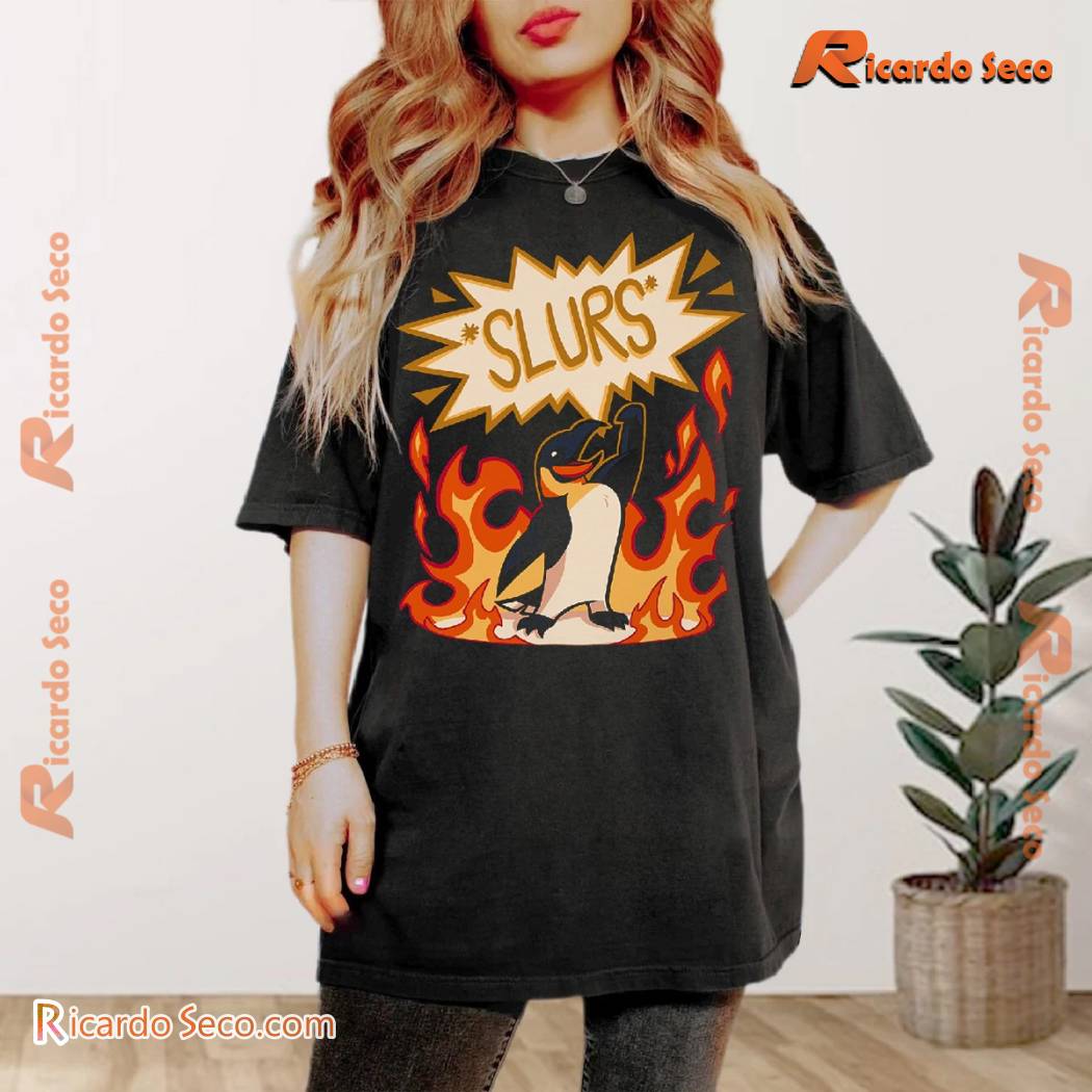 Hazbin Hotel The Slur Penguin Graphic Unisex Shirt, Gift For Fan, Men Shirt Hazbin Hotel The Slur Penguin Graphic Unisex Shirt, Gift For Fan, Men Shirt