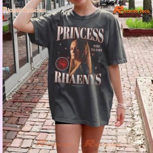 House Of The Dragon Princess Rhaenys Heartthrob Fire To Fire Graphic Unisex T-shirt, Classic Men Shirt a