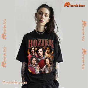 Hozier Gwaine Merlin Vintage Graphic T-shirt, Ladies V-neck b