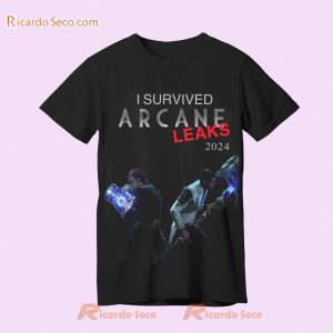 I Survived Arcane Leaks 2024 Graphic Gaming Shirt, Classic Men Shirt a