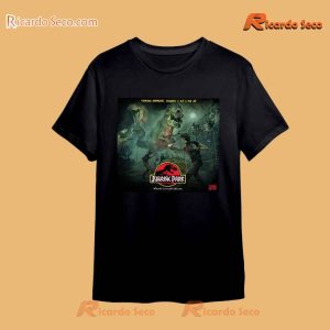 Jurassic Park Poster Film Vintage Unisex T-shirt, Women's V-neck a