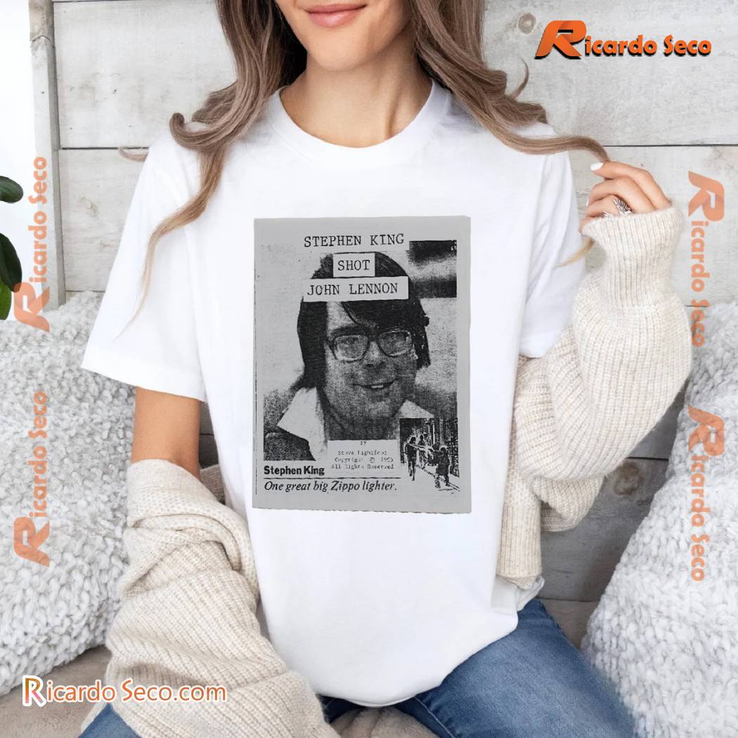 Kamala Harris Stephen King Shot John Lennon One Great Big Zippo Lighter Graphic Unisex Shirt, Classic Men Shirt a Kamala Harris Stephen King Shot John Lennon One Great Big Zippo Lighter Graphic Unisex Shirt, Classic Men Shirt a