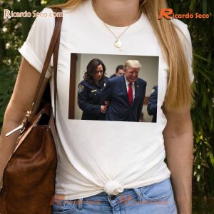 Kamala Harris X Donald Trump As Cop Vs The Felon Graphic Unisex T-shirt, Election Shirt, Classic Men Shirt