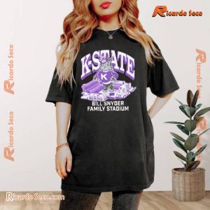 Kansas State Wildcats Bill Snyder Family Stadium Mascot Graphic Comfort Color Unisex T-shirt, Classic Men Shirt a