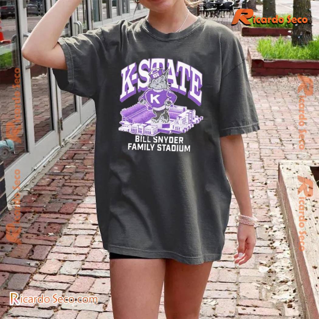 Kansas State Wildcats Bill Snyder Family Stadium Mascot Graphic Comfort Color Unisex T-shirt, Classic Men Shirt Kansas State Wildcats Bill Snyder Family Stadium Mascot Graphic Comfort Color Unisex T-shirt, Classic Men Shirt