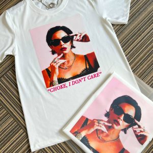 Katie Maloney Choke I Don't Care Shirt,v-neck Ladies a