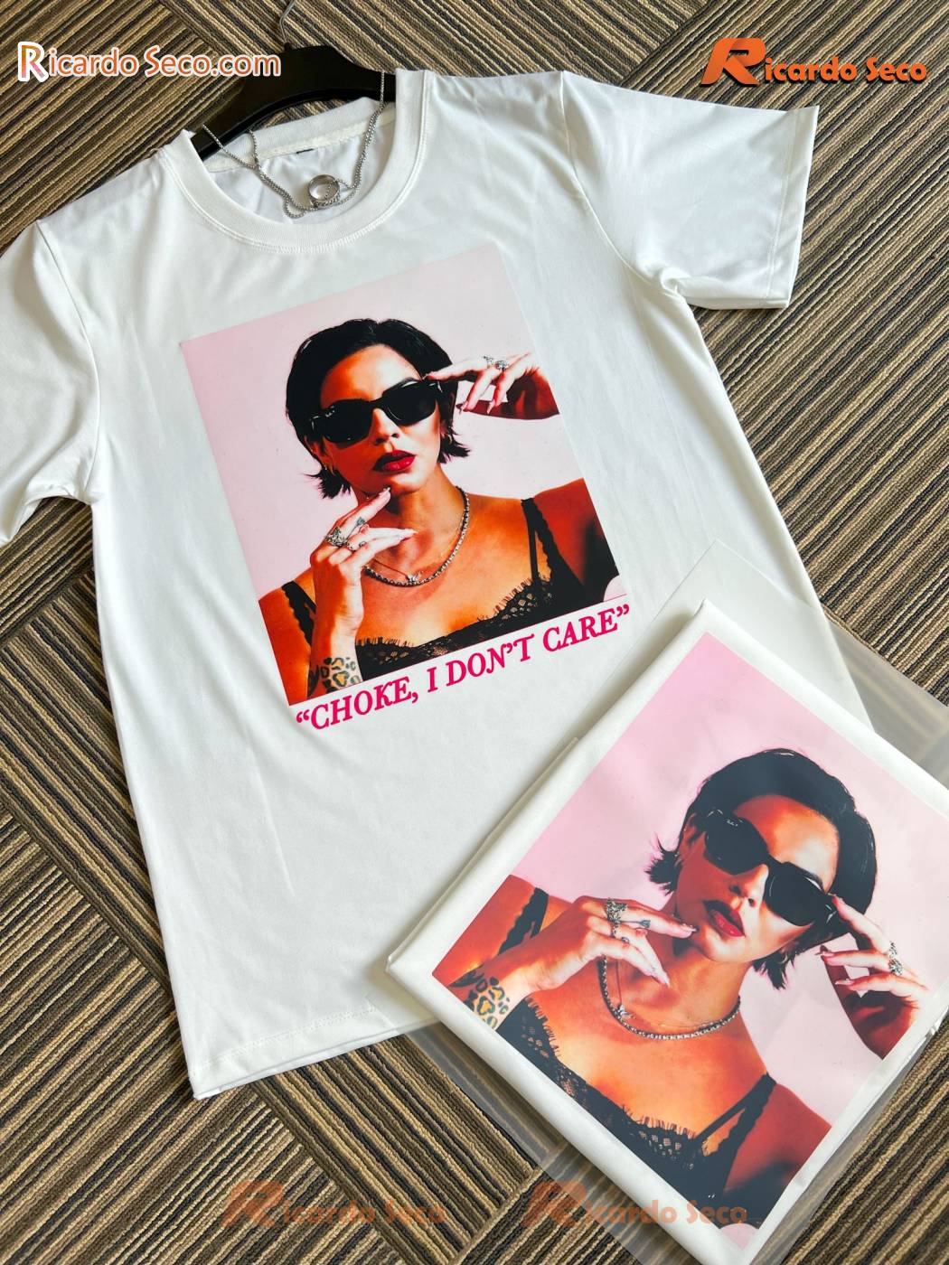 Katie Maloney Choke I Don't Care Shirt,v-neck Ladies a