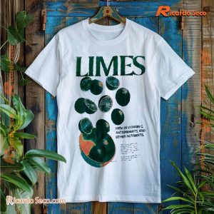 Limes Funny High In Vitamin C Antioxidants Other Nutrients Vintage Graphic Shirt, V-neck Ladies, Classic Men Shirt a