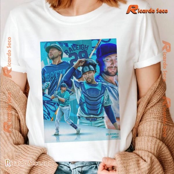 MLB Seattle Mariners Big Dumper Cal Raleigh 29 Poster Vintage Unisex T-shirt, Classic Men Shirt a