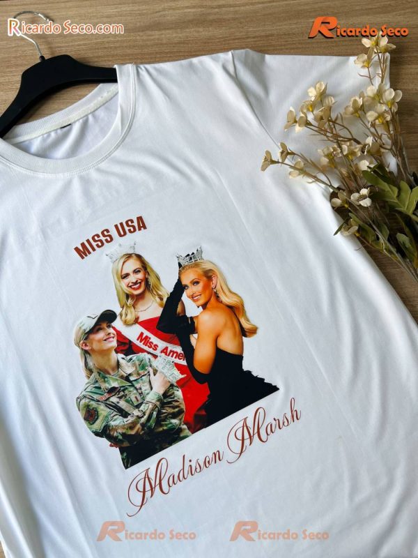 Madison Marsh Miss Usa 2024 T-shirt, V-neck Ladies