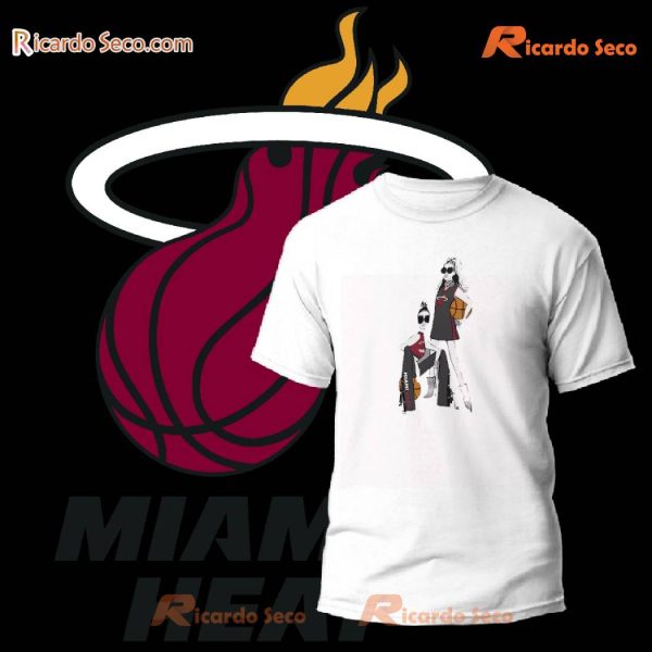 Miami Heat G-iii 4her By Carl Banks Women's Basketball Girls Graphic T-shirt, Women's V-neck